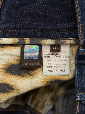 2008 Roberto Cavalli embellished flared jeans