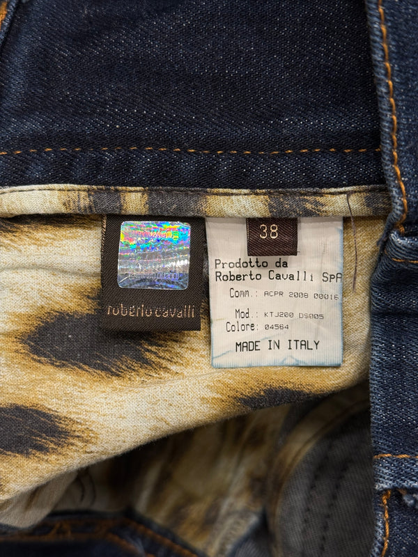 2008 Roberto Cavalli embellished flared jeans