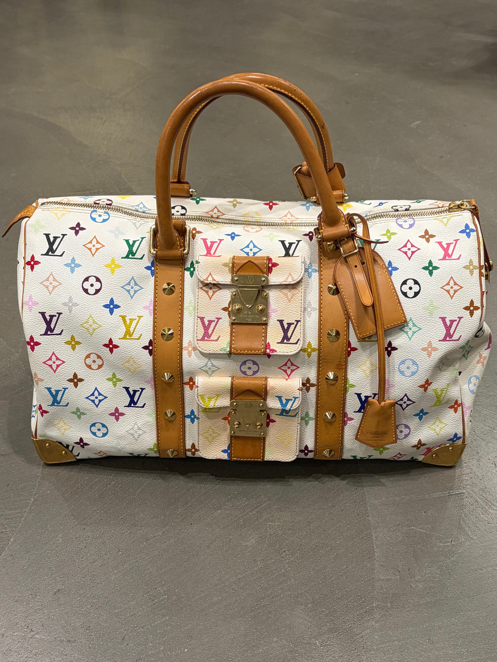 Louis Vuitton X Takashi Murakami keepall 45