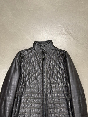 A/W2003 Dior by Hedi Slimane quilted leather Luster coat