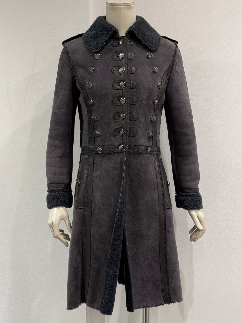 F/W2006 Dolce & Gabbana shearling napoleon coat