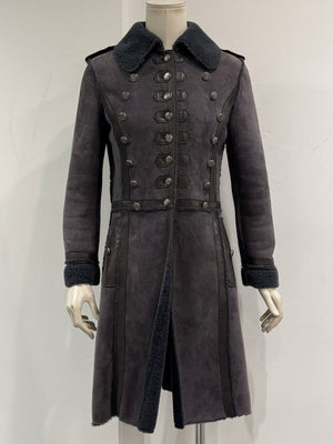 F/W2006 Dolce & Gabbana shearling napoleon coat