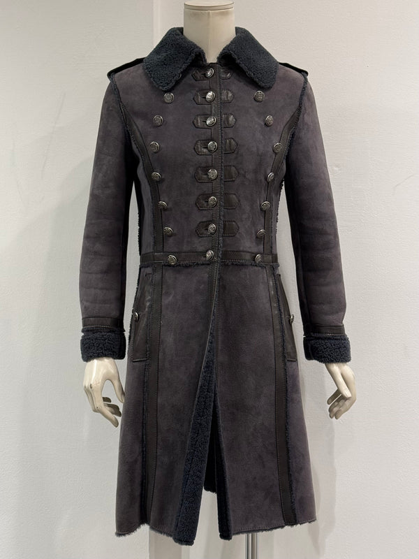 F/W2006 Dolce & Gabbana shearling napoleon coat
