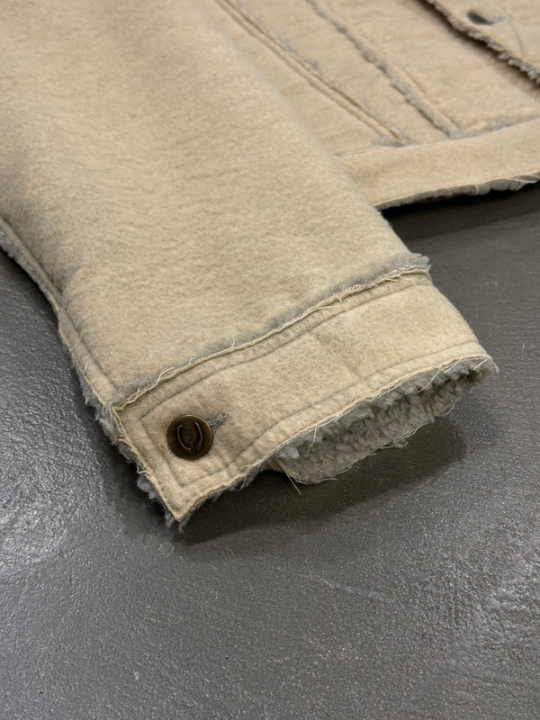 2000s Cavalli faux shearling trucker jacket