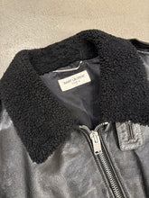 Load image into Gallery viewer, A/W2013 Saint Laurent by Hedi Slimane aviator shearling leather bomber jacket

