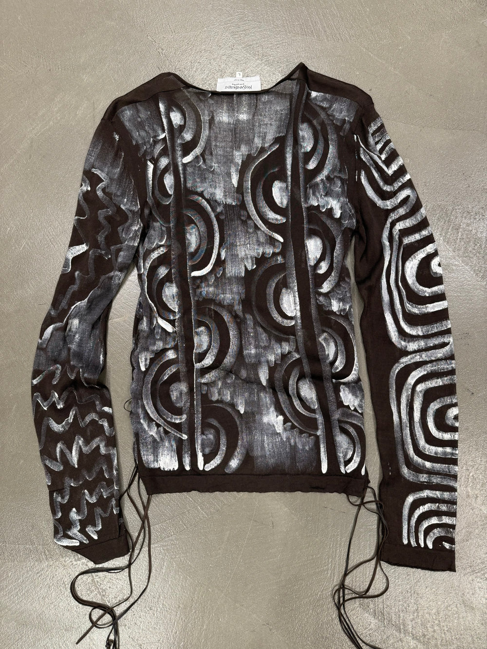 S/S2002 Yves Saint Laurent rive gauche by Tom Ford painted top