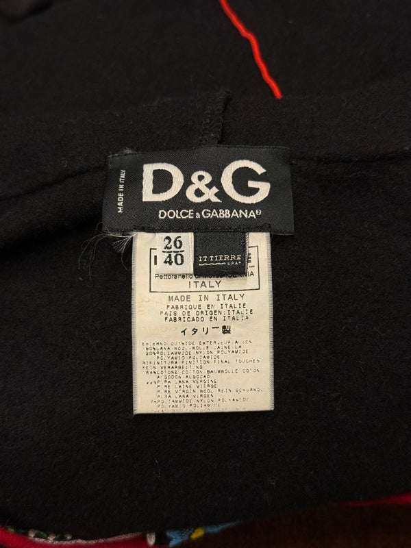 A/W2002 Dolce & Gabbana corset hooded top