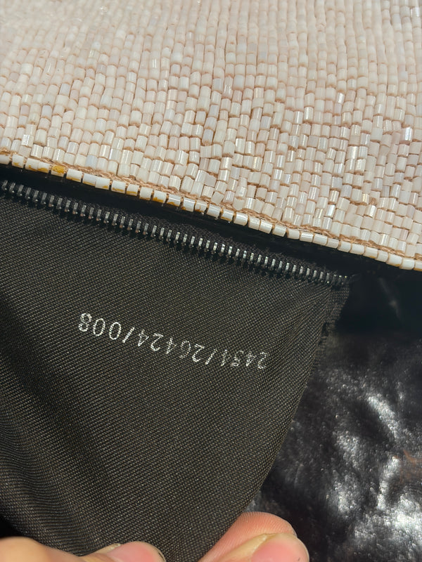 2000 Fendi limited edition embossed hand-beaded Baguette bag