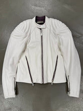 Load image into Gallery viewer, A/W2004 Balenciaga by Nicolas Ghesquière runway reinforced leather jacket
