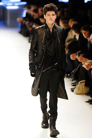 A/W 2007 Dior Homme by Hedi Slimane runway leather bomber jacket