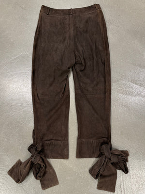 F/W2002 Yves Saint Laurent by Tom Ford bow tie leather short trousers