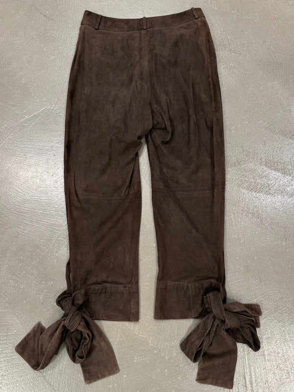 F/W2002 Yves Saint Laurent by Tom Ford bow tie leather short trousers