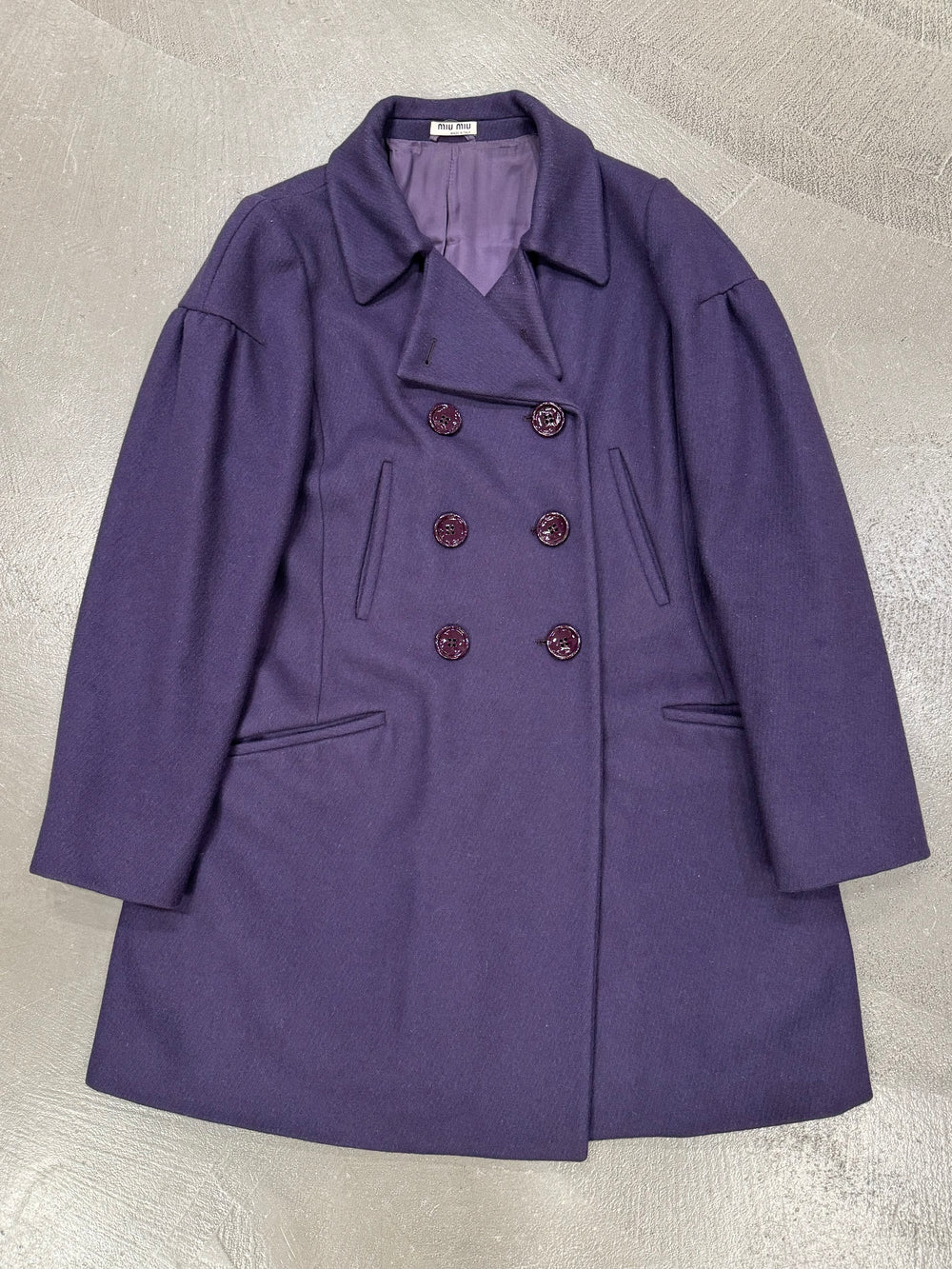 2008 Miu Miu double breasted wool coat