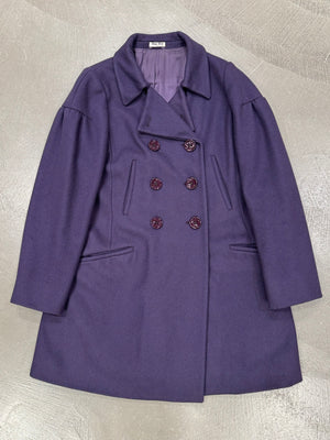 2008 Miu Miu double breasted wool coat