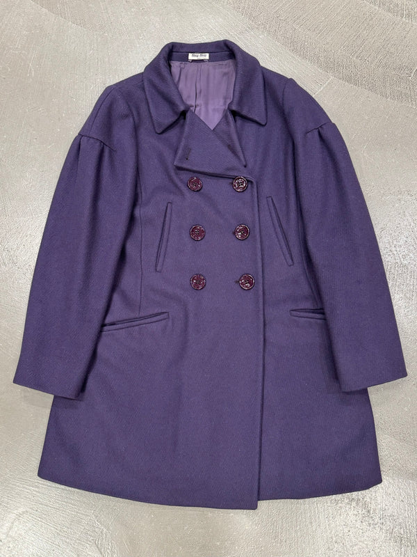2008 Miu Miu double breasted wool coat