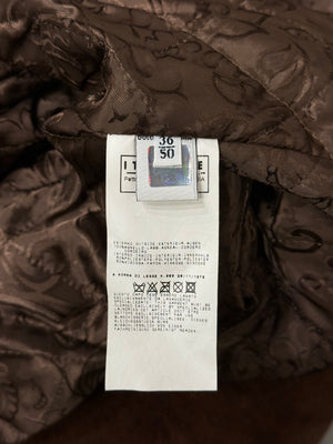 A/W2005 Dolce & Gabbana shearling collar leather biker jacket