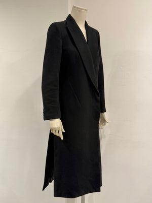 A/W2001 Alexander McQueen runway paneled wool wrap coat