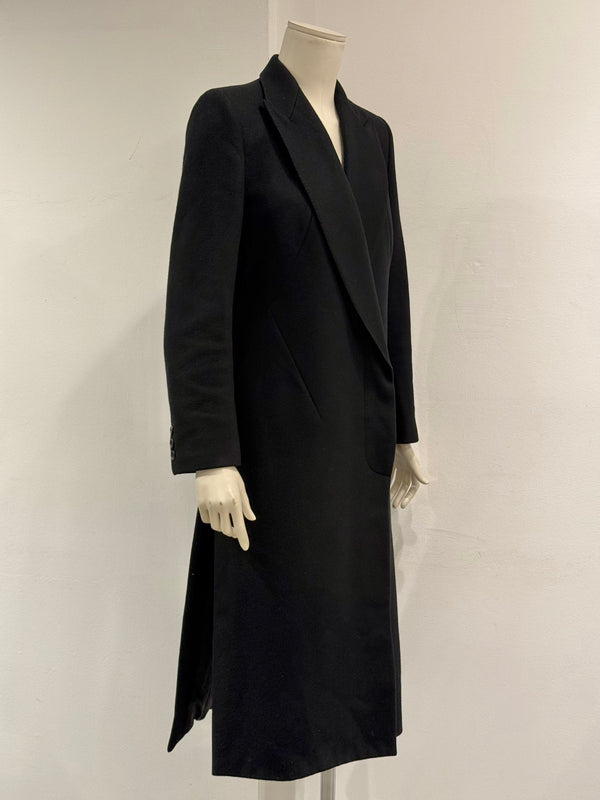 A/W2001 Alexander McQueen runway paneled wool wrap coat