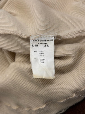 S/S2002 Dolce & Gabbana J-Lo fishnet Swarovski top set