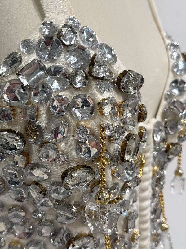 A/W1991 Dolce & Gabbana beaded crystal corset