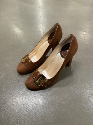 Dior buckle logo heels