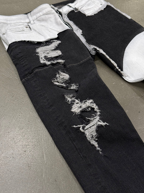 S/S2020 Rick Owens Tyrone painted sample jeans