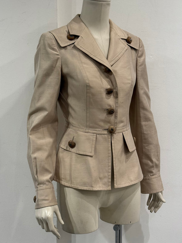S/S1997 Christian Dior by John Galliano runway beige tailored suit