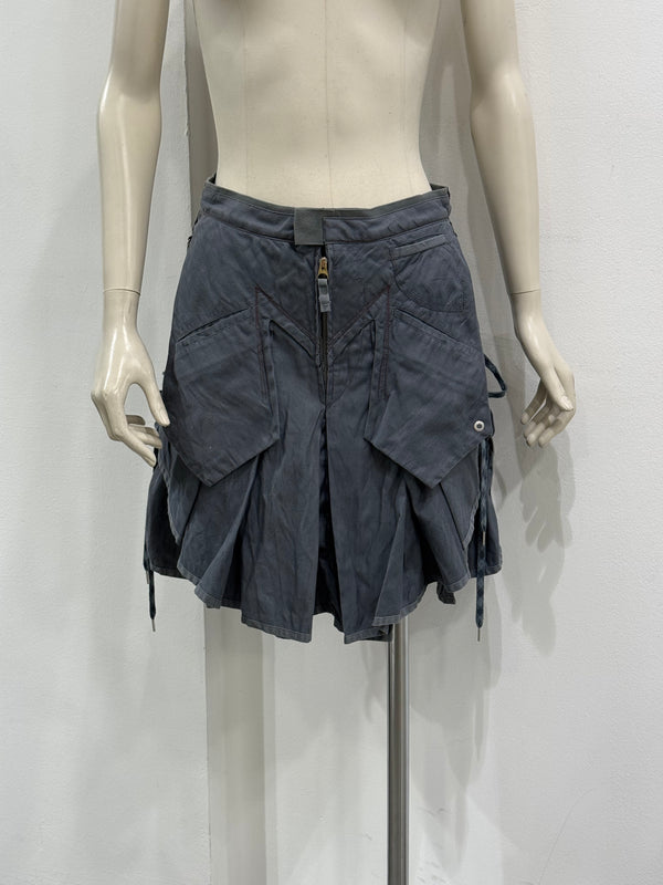 2000s Marithe Francois Girbaud bondage cargo skirt