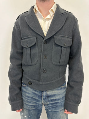 2000s Miu Miu Cargo wool cropped jacket