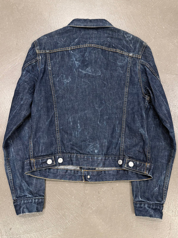 1999 Helmut Lang raw denim tracker jacket