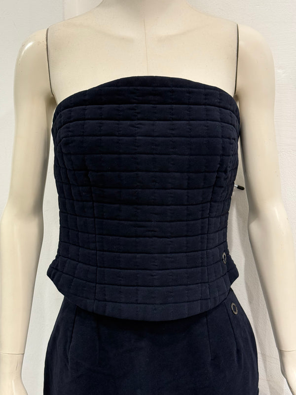 S/S2000 Chanel runway padded set top & skirt