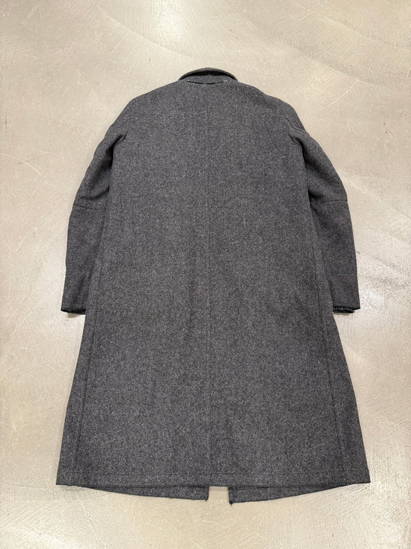 2000s Prada single breasted long wool coat