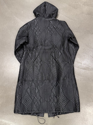 A/W1990 Gianni Versace embossed leather runway coat