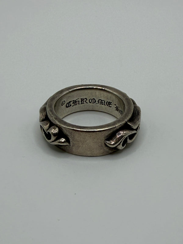 Chrome Hearts double narrow vine band ring