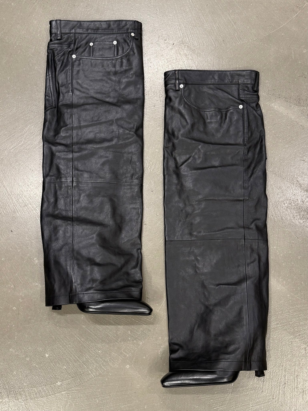 Balenciaga Falkon thigh-high leather pants boots