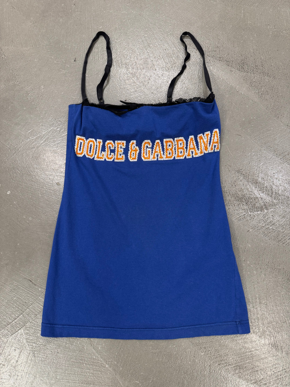 2001 Dolce & Gabbana sequin logo corseted top