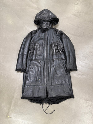 2000s Gucci shearling leather parka