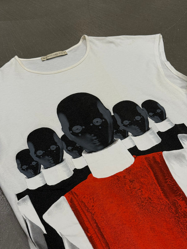 2007 Balenciaga by Nicolas Ghesquière futuristic graphic t-Shirt