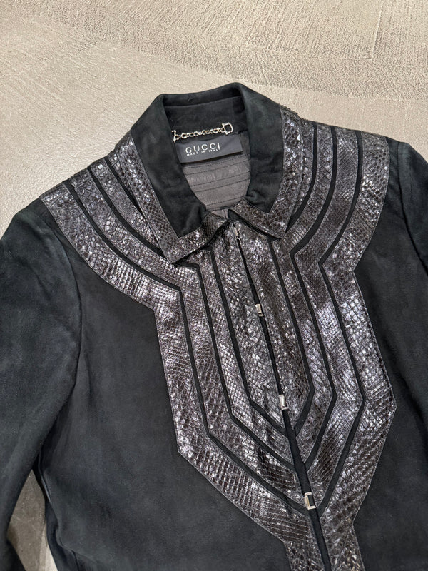 2000s Gucci by Tom Ford real python coat