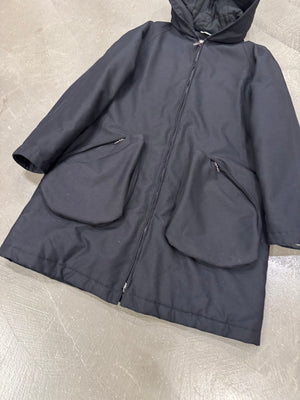 1990s Mandarina Duck egg cell hooded jacket