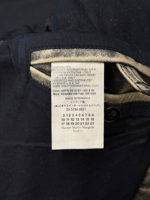 A/W2012 Maison Margiela distressed five zipper leather jacket