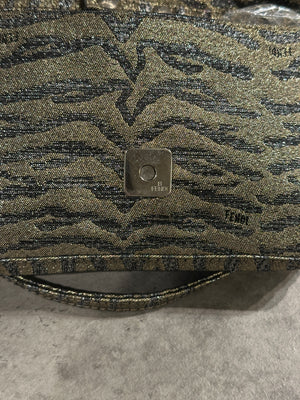 2000s Fendi mini Baguette bag with Shimmering Finish