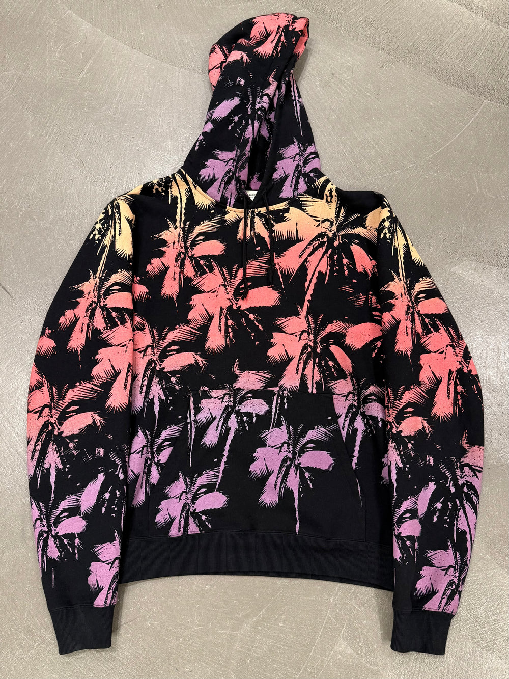 2019 Saint Laurent sunset palm tree hoodie