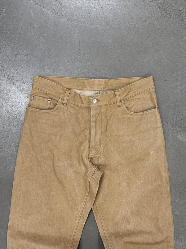 2000s Helmut Lang brown denim
