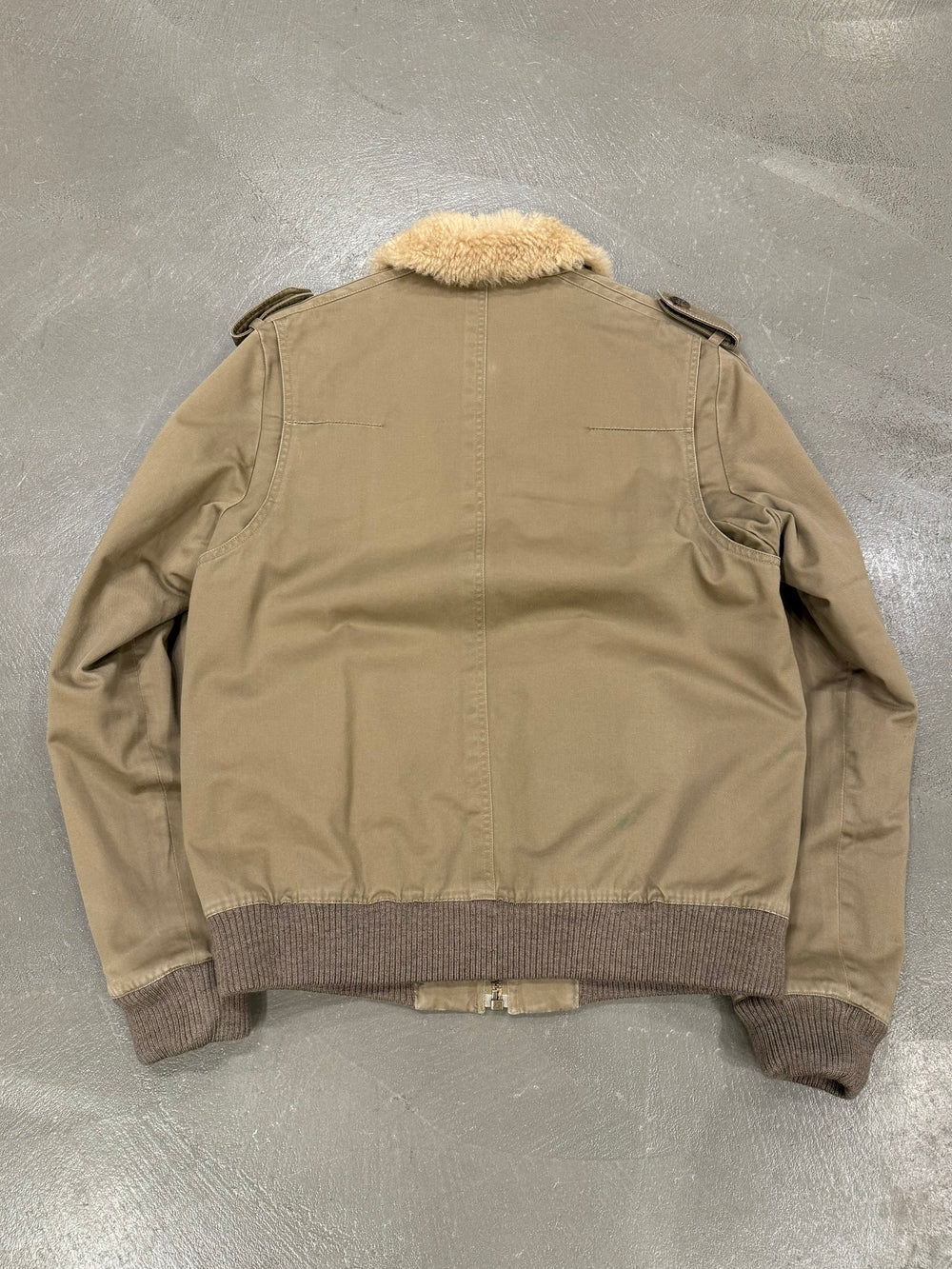 A/W 2005 Dior by Hedi Slimane shearling military jacket