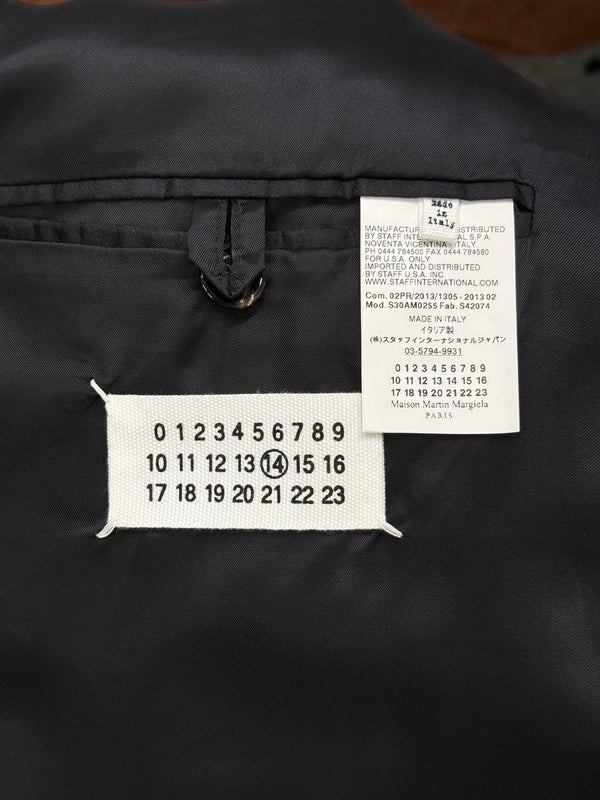 2013 Maison Margiela sailor double breasted heavy wool coat