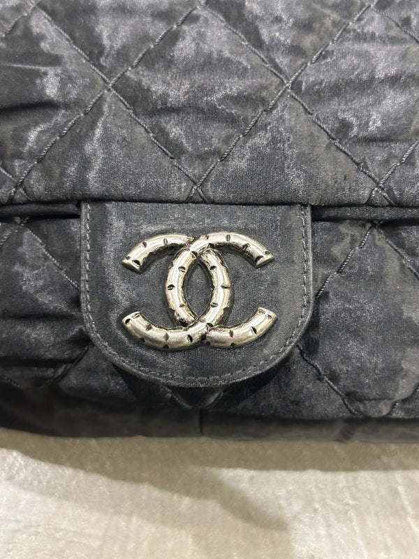 2009-2010 Chanel Single Flap chain satin bag