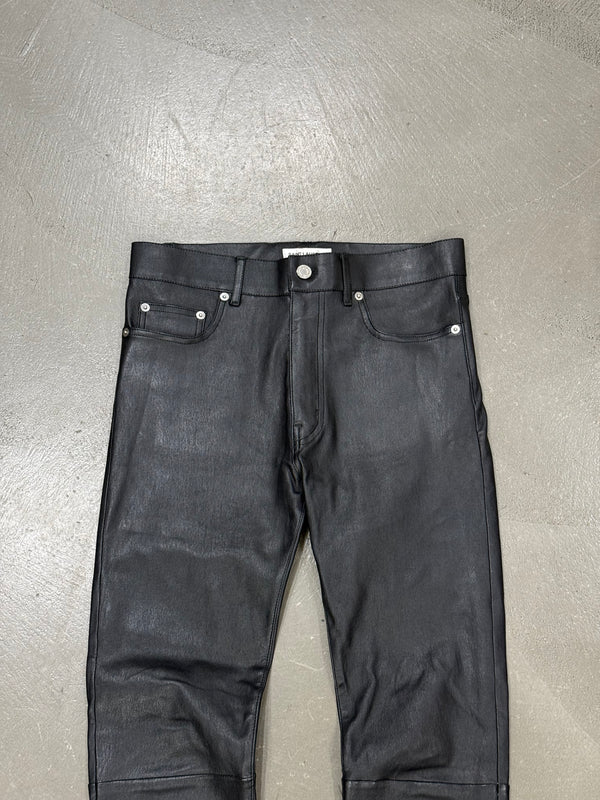 2013 Saint Laurent by Hedi Slimane stretchy leather skinny pants