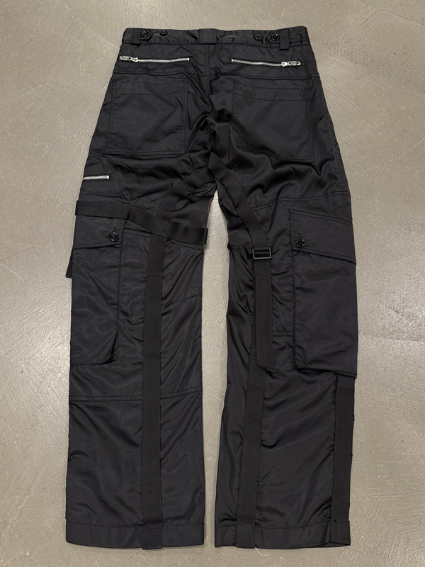 2003 Dolce & Gabbana multi zip bondage cargo pants