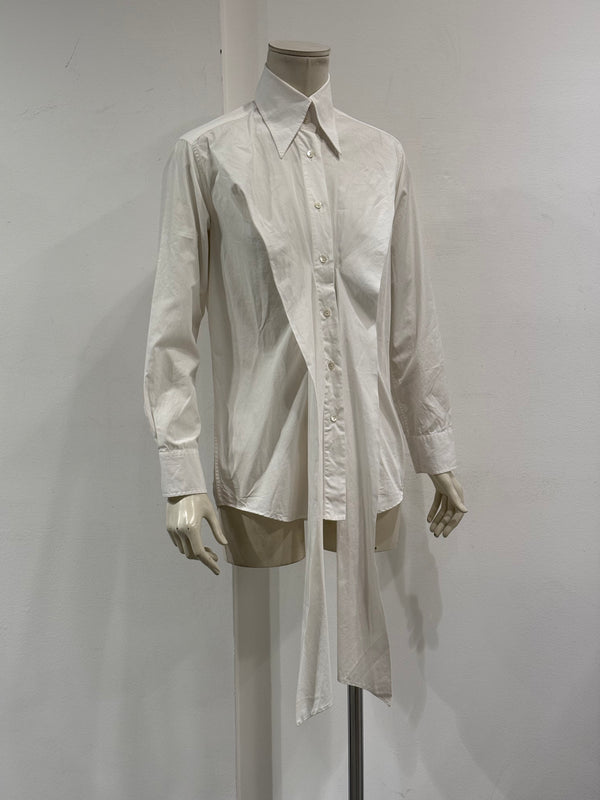 2003 Dolce & Gabbana runway tie-detailed cotton shirt